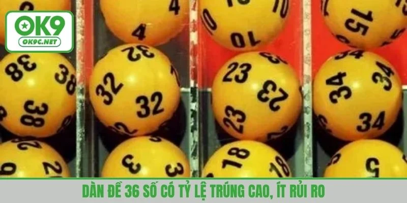 Dàn đề 36 số có tỷ lệ trúng cao, ít rủi ro