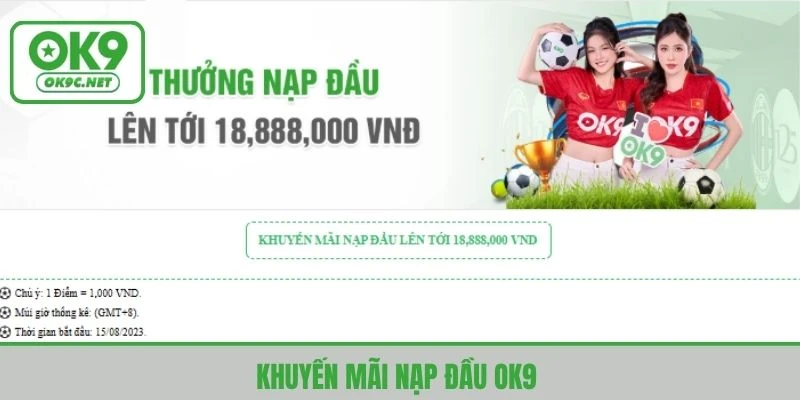 khuyến mãi nạp đầu ok9