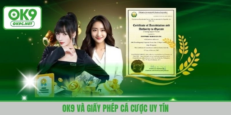 Nhà cái nhận được 2 loại giấy phép cá cược uy tín